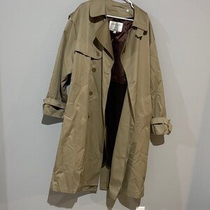 London Fog heavy Tan Men's Trench vintage Coat Sz 42